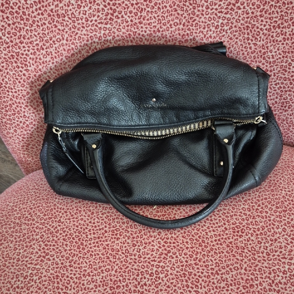 Kate Spade Black Satchel with Smooth Leather Finish